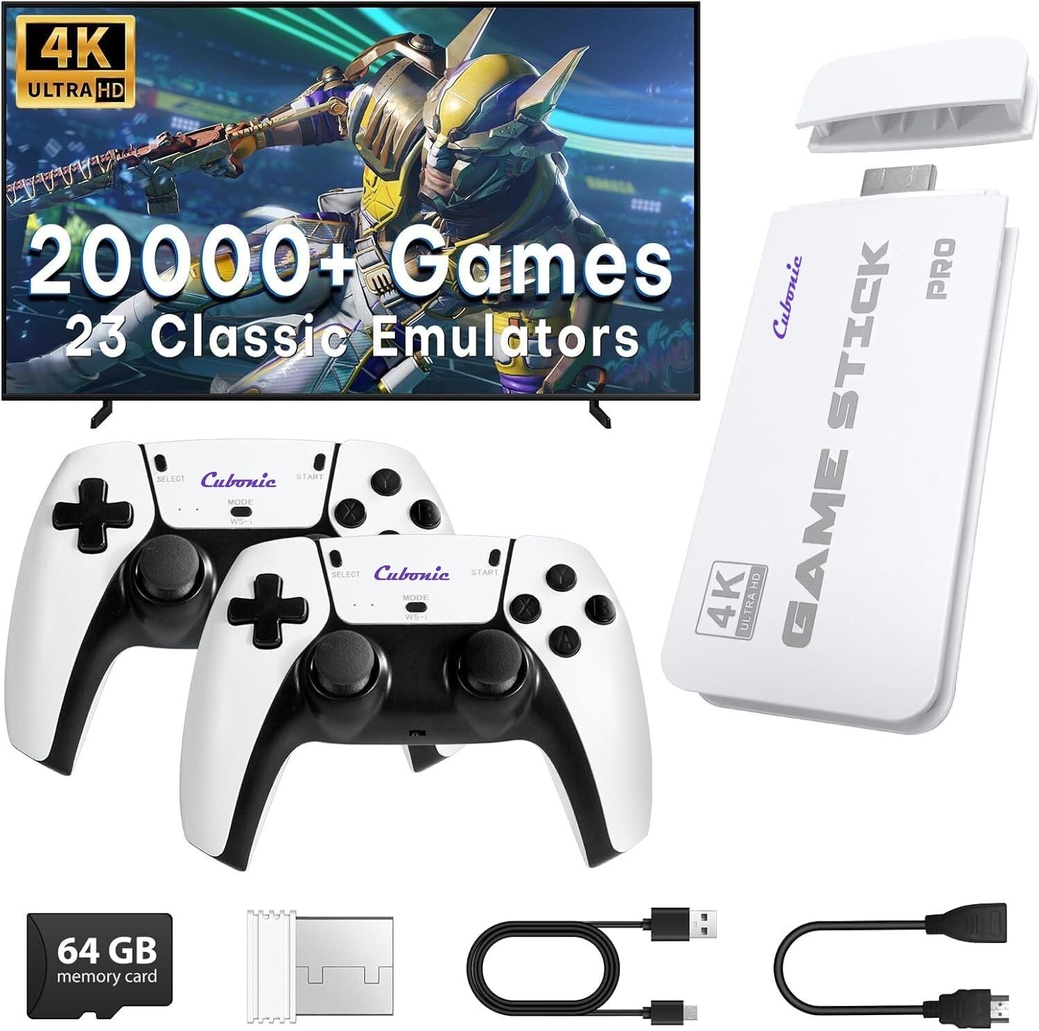 Cubonic M15 Plus GameVerse 4K| 23 Emulators| HDMI Plug & Play| Dual Wireless Controller 64 GB with 20000+ Build-In-image-11