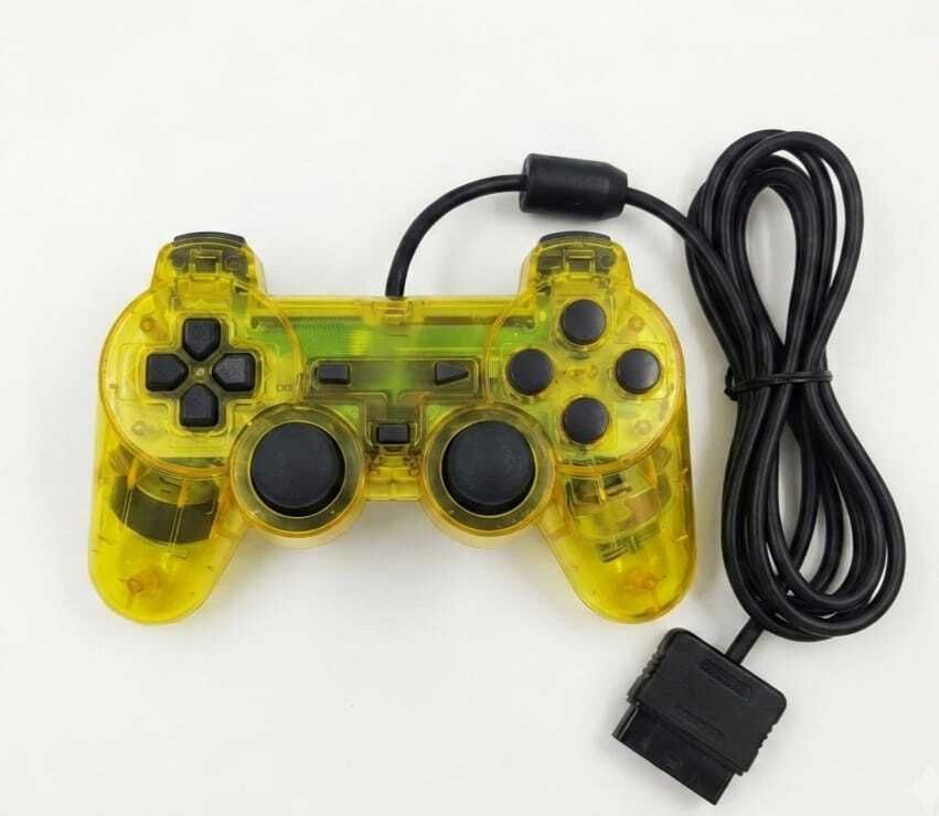 GAMER POINT PS2 TRANSPARENT YELLOW JOYSTICK Gamepad-picture-28
