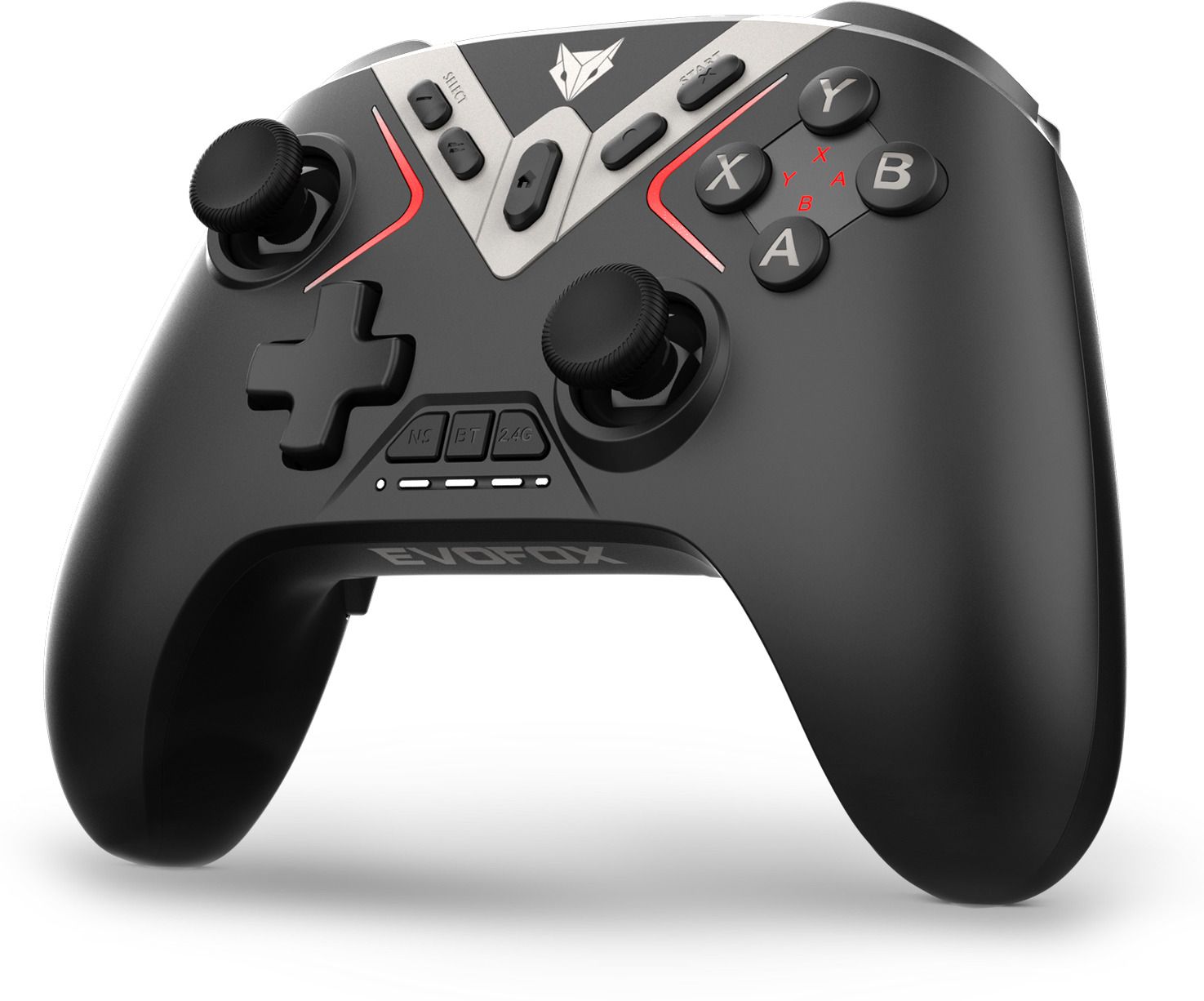 EVOFOX One X Tri-Mode with Hall Joysticks, 6 Axis Gyro, 1000Hz Polling, Macro Buttons Gamepad