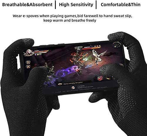 ™ Anti Sweat Breathable Full Hand Gloves, Mobile Touch Riding Games Use Gloves Gym & Fitness Gloves