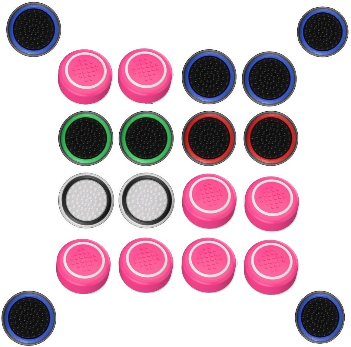 Like Star 20PCS Silicone Thumb Grips/Analog Controller Joystick Button Covers/Caps Cable Protector-image-47