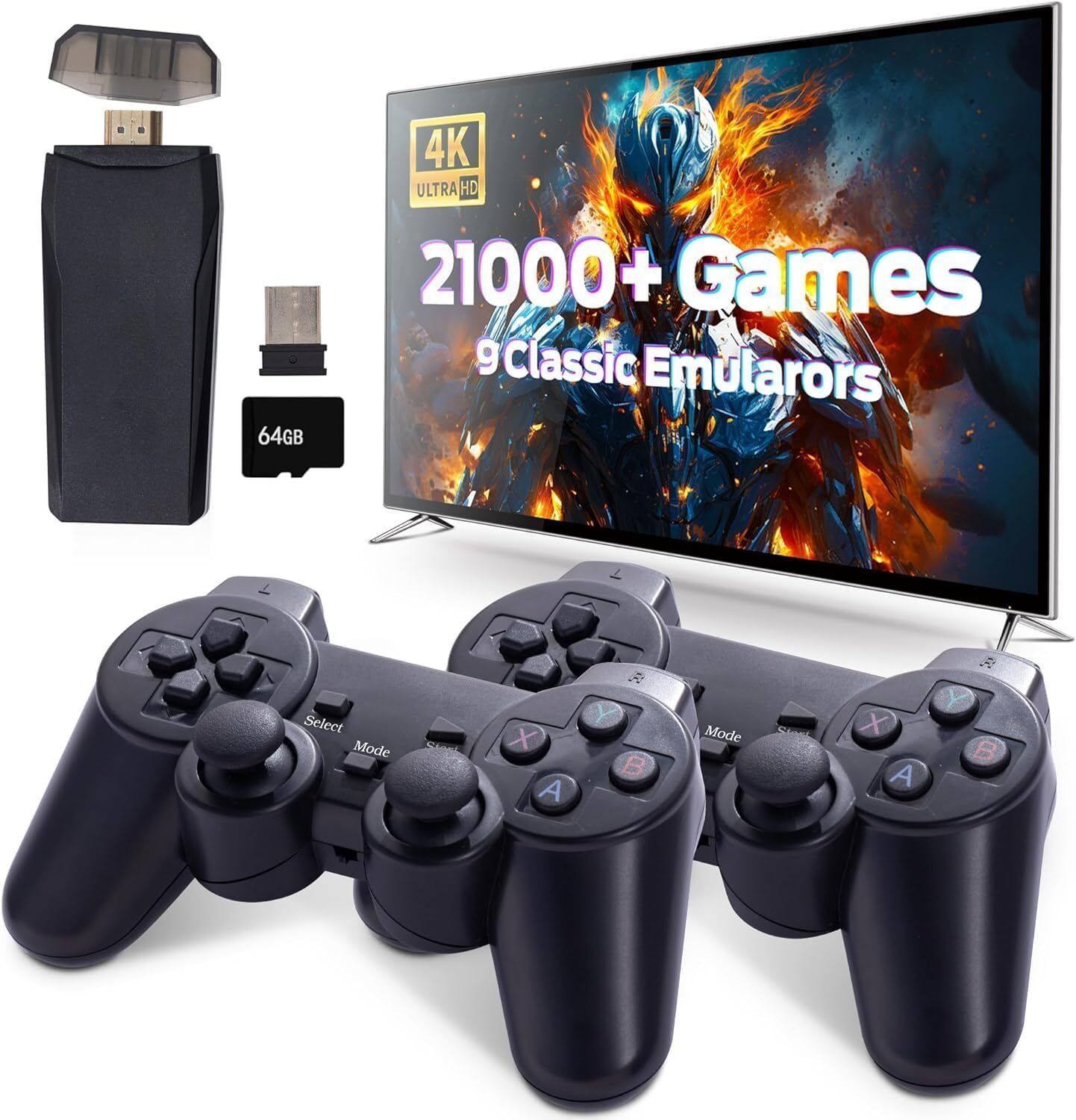 Timkolas 4k hd tv video game with 2.4g wireless controller & 20000+builtn game_6 Limited Collector's Edition with Game and Expansion Pack-image-6