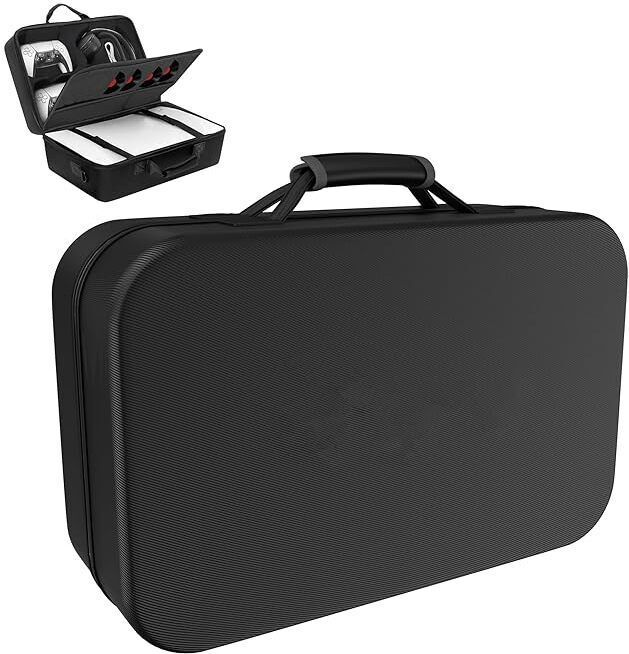 sounce Dual Controller Hard Carry Case for PS5 PS4 Xbox Shockproof Bag Gaming Accessory Kit-image-39