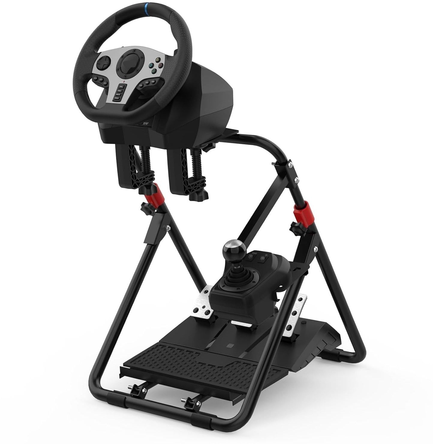 HG WORLD A9 Racing Gaming Wheel Foldable Stand, Adjustable Tilt Design, Durable Build Gaming Accessory Kit