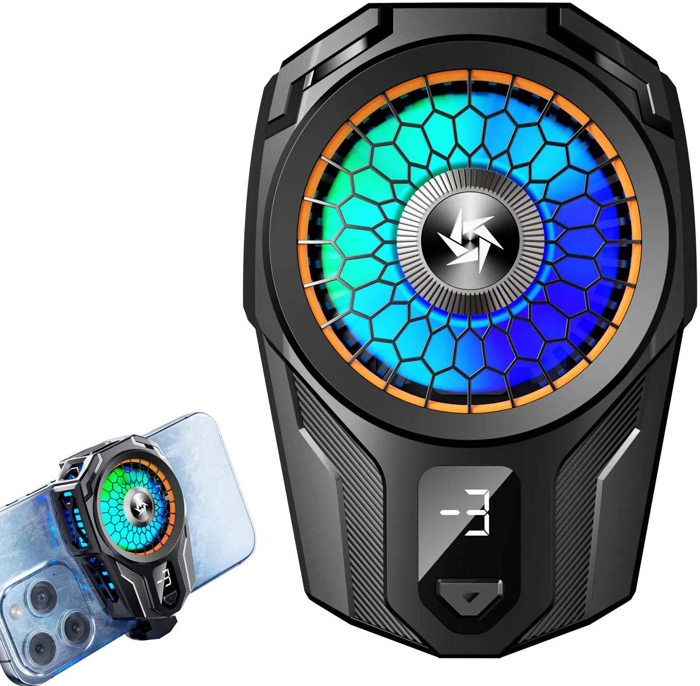 WRADER SL16 Mobile Cooler for Gaming Fan for Game Long Filming Mobile Gaming Cooling Pad-image-44