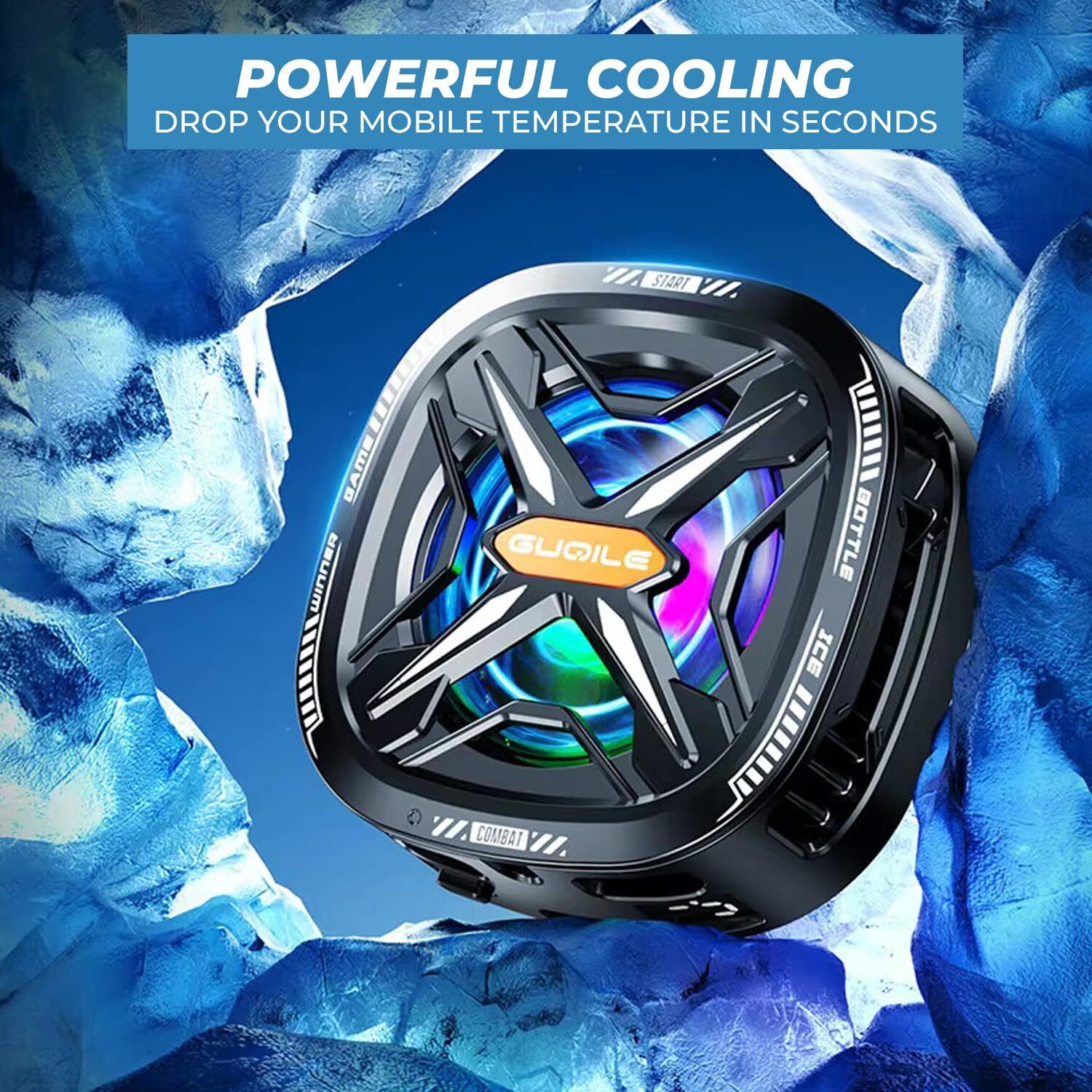RECTITUDE Portable Mobile Radiator Cooler Fan Phone Heating b Cooling Pad 1 Fan Ergonomic Cooling Pad-image-16