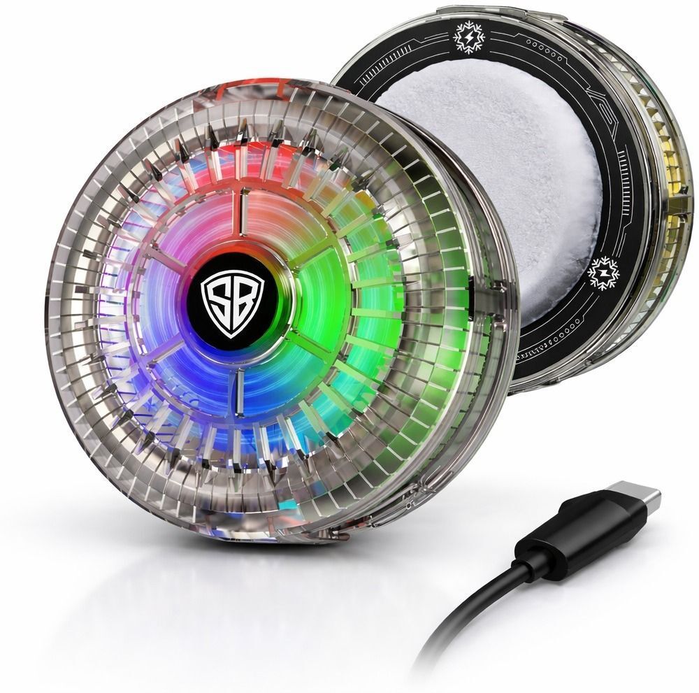 SpinBot IceDot Mag Air 15W Magnetic Mobile Gaming Cooler Ultra Lite-Ultra Slim|RGB Light Gaming Accessory Kit-image-22