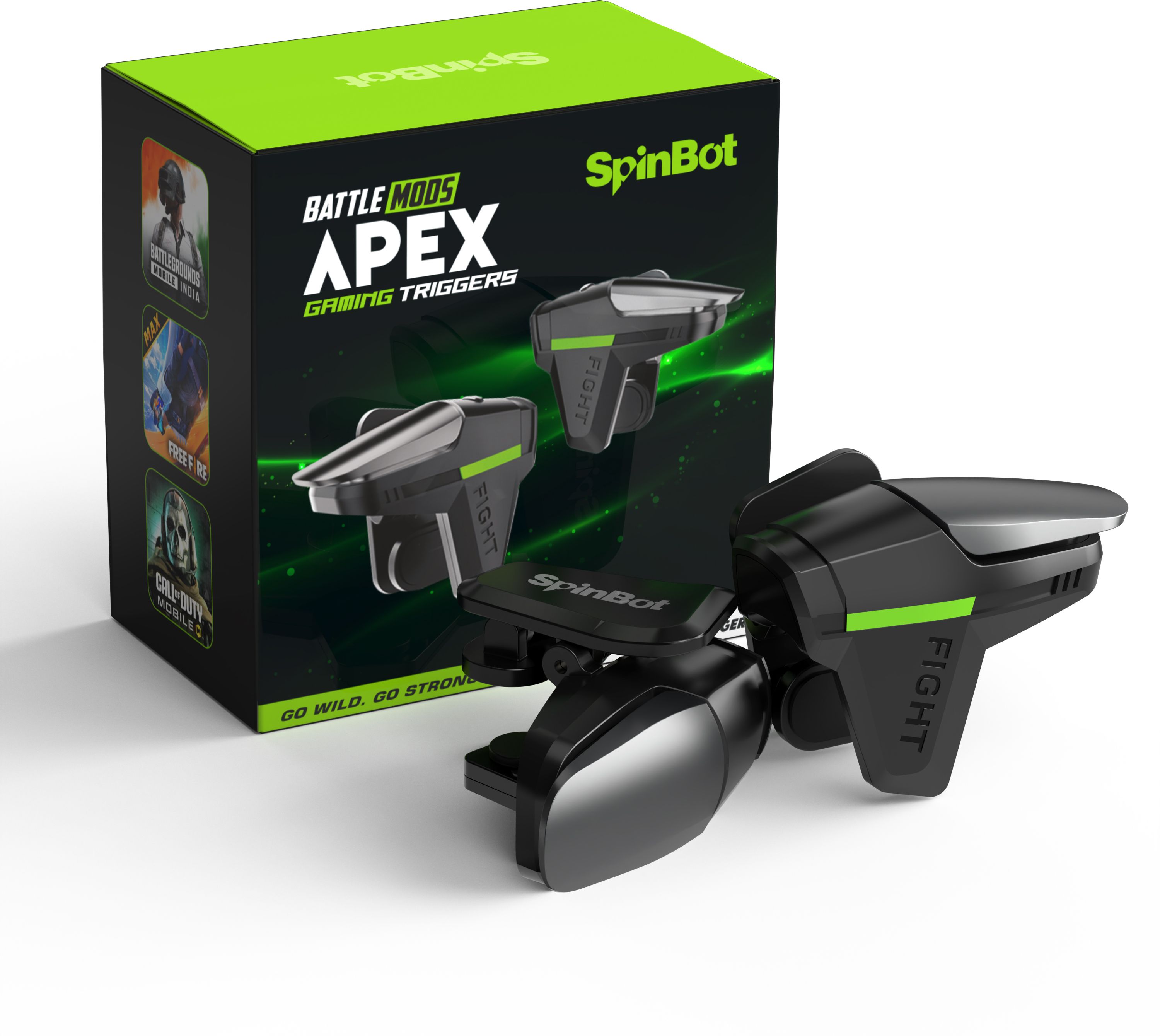 SpinBot BattleMods Apex Mobile Gaming Trigger For BGMI,PUBG,COD Free Fire Gaming Accessory Kit-image-40