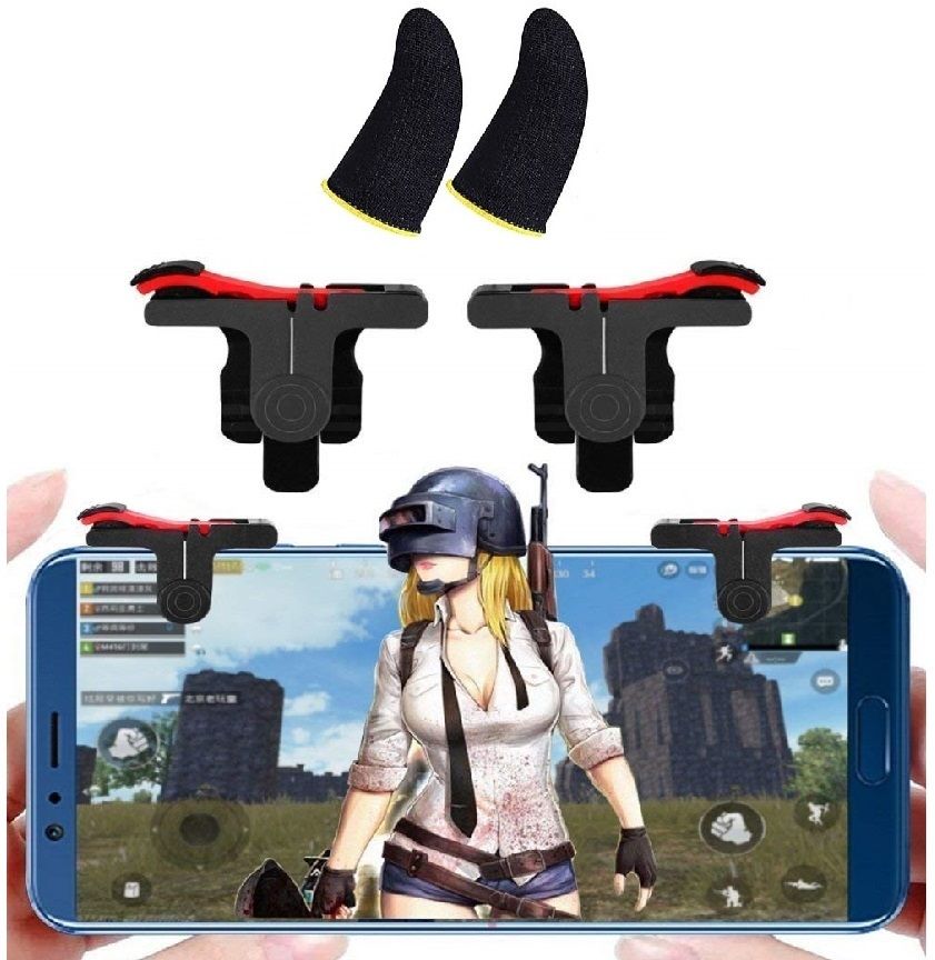 TooHype Mobile Trigger Controller Gamepad Triggers for PUBG Mobile/FreeFire/COD Mobile Gaming Accessory Kit-image-18