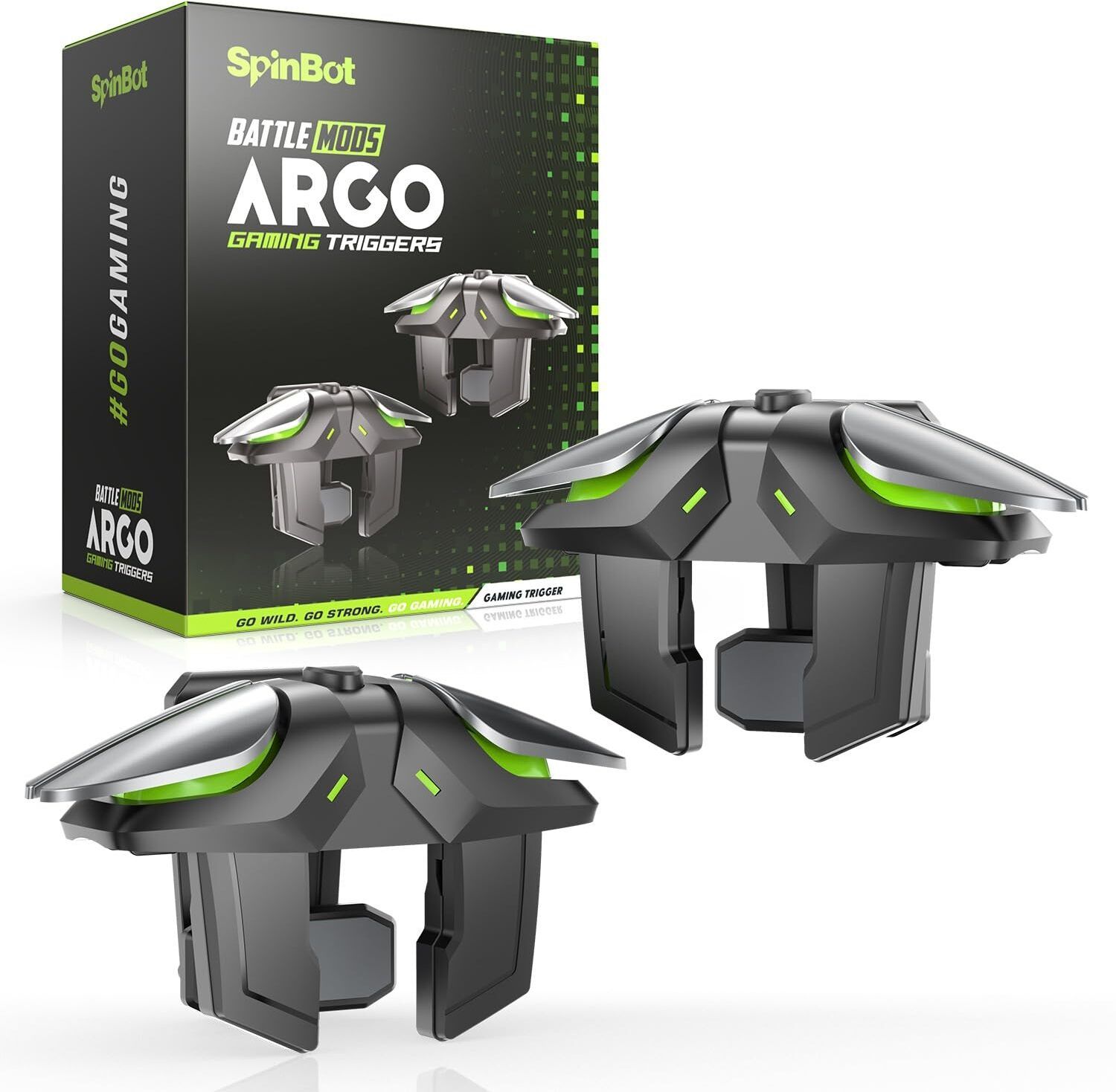 SpinBot BattleMods Argo Six Finger Claw Control with 4 Buttons Capacitive Gaming TriggerGaming Accessory Kit-image-14