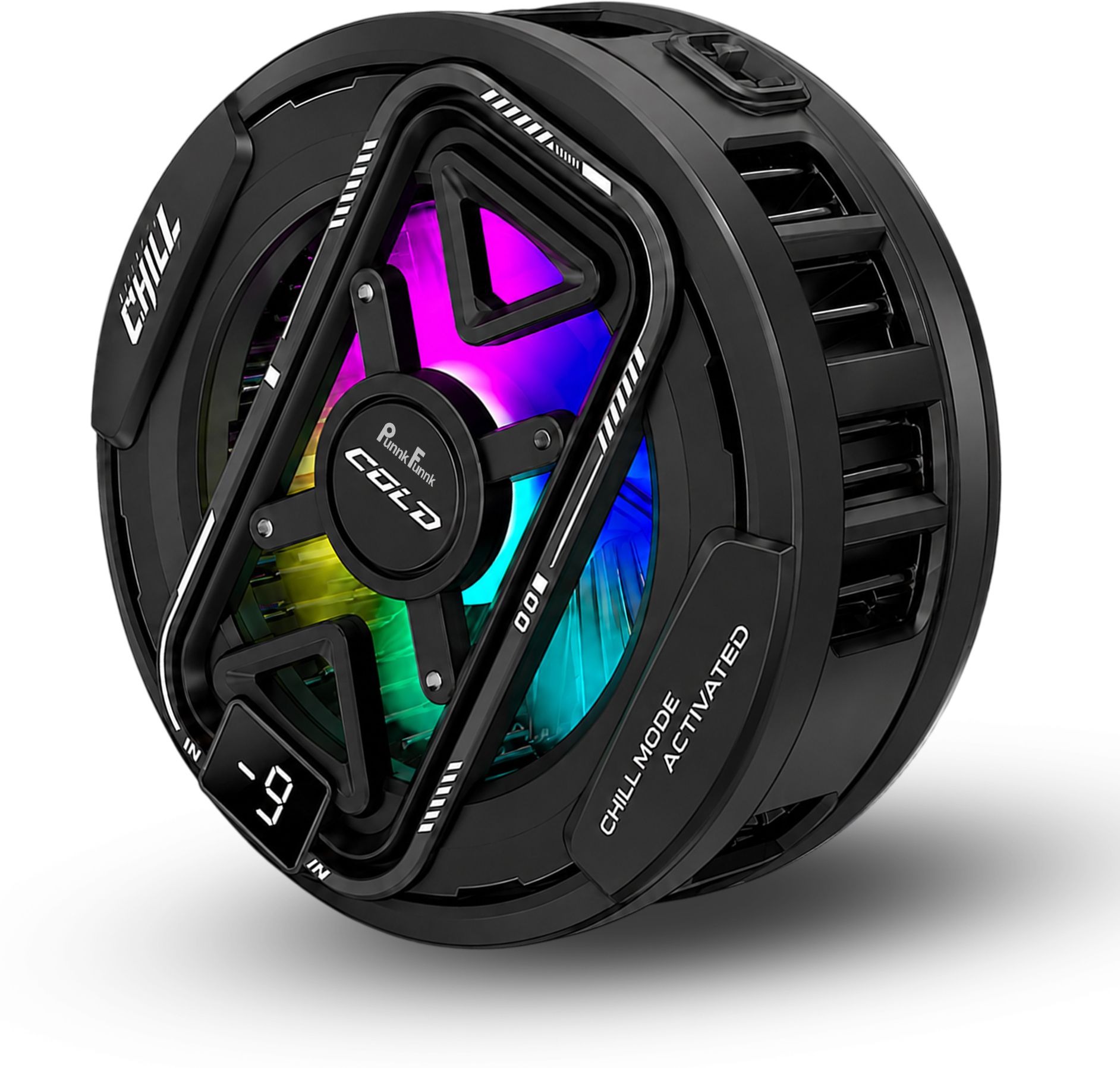 PunnkFunnk Magnetic Mobile Cooler | Digital Display | RGB Light | 3 Cooling Mode Gaming Accessory Kit-image-43