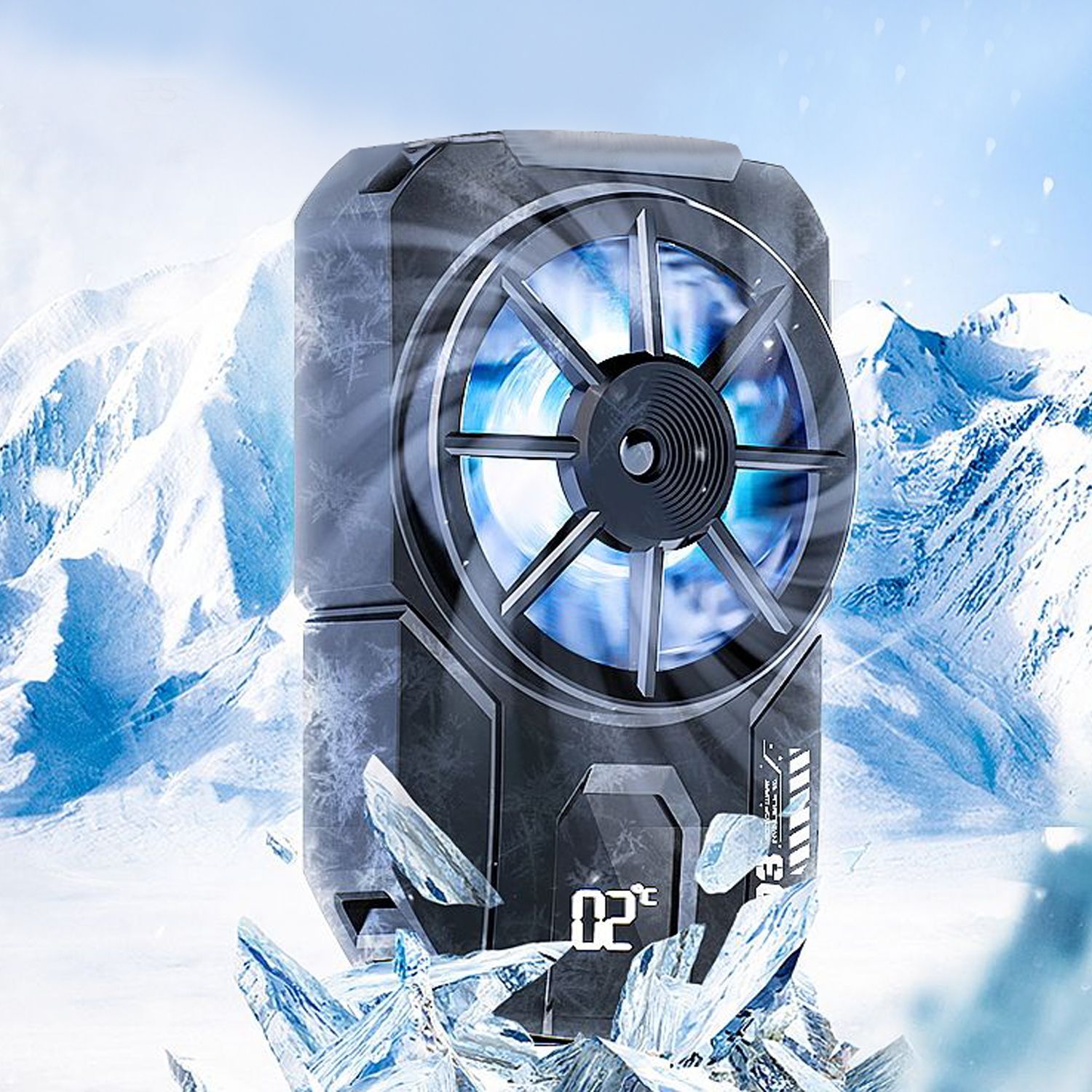 MOOZMOB Portable Magnetic Absorption Mobile Phone Cooling Gadget for Mobiles iPhone Cooling Pad-image-44