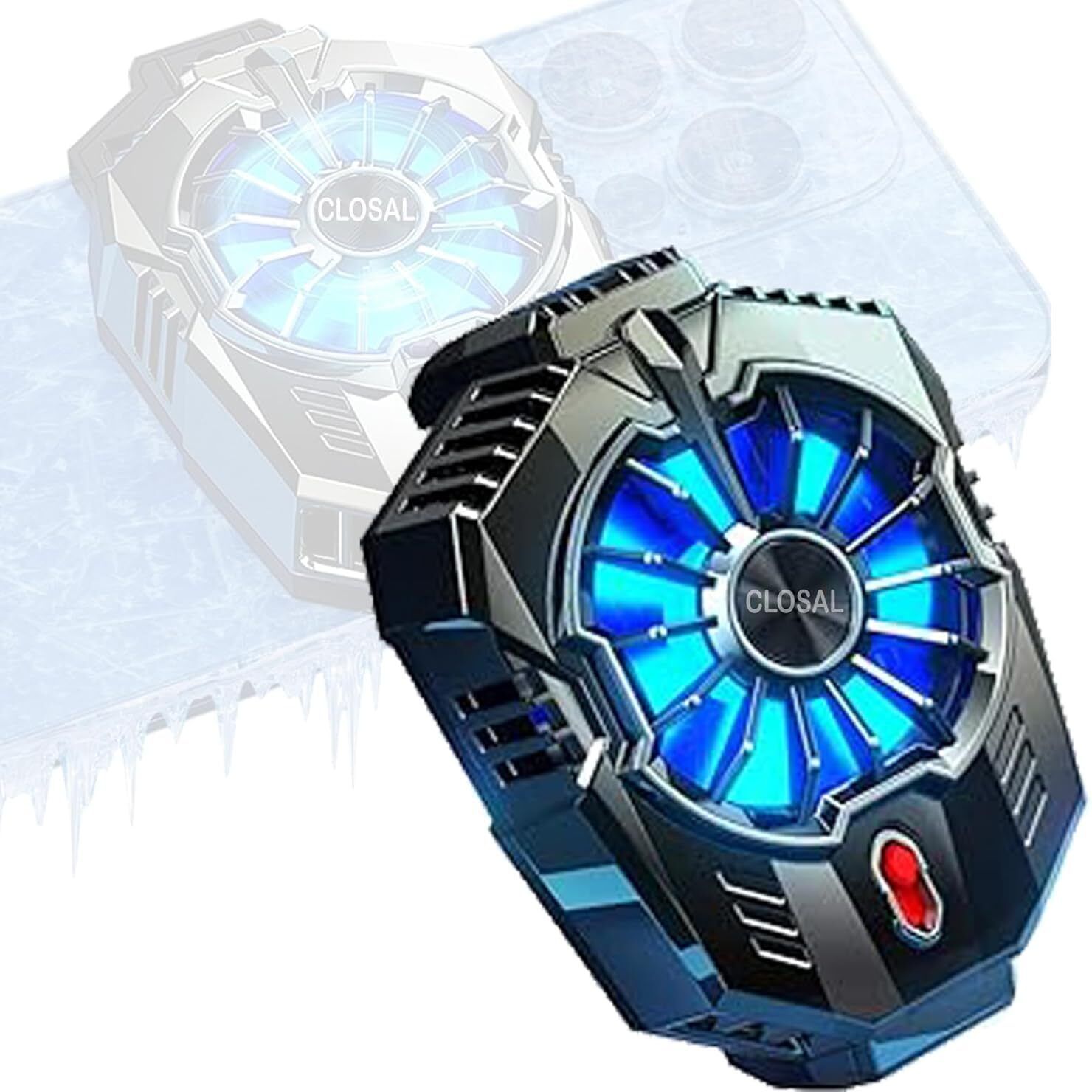 itup X20 MOBILE PHONE MAGNETIC AIR COOLER COOLING PAD USE FOR GAMING 2 MODE 2 Fan 2 Fan Ergonomic Cooling Pad with Adjustable Height-image-21