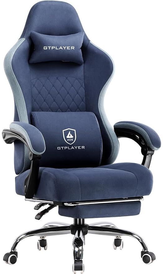 Cloud Gaming Chair with Footrest, Ergonomic Office Chair, 1-Year Warranty Gaming Chair