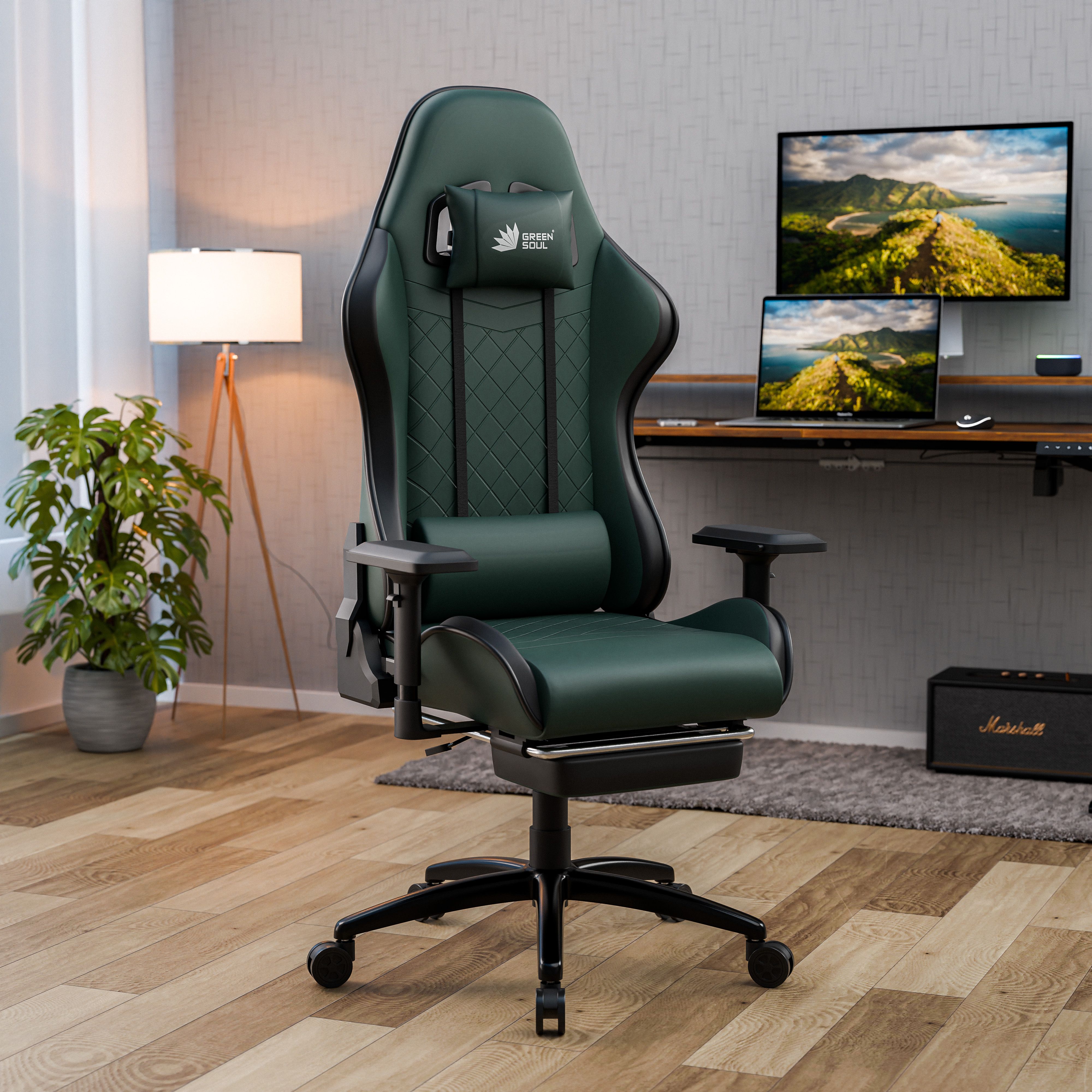 green soul Ghost Gaming Chair |Gaming and WFH | 4D Armrest | 180 Recline Gaming Chair-picture-15