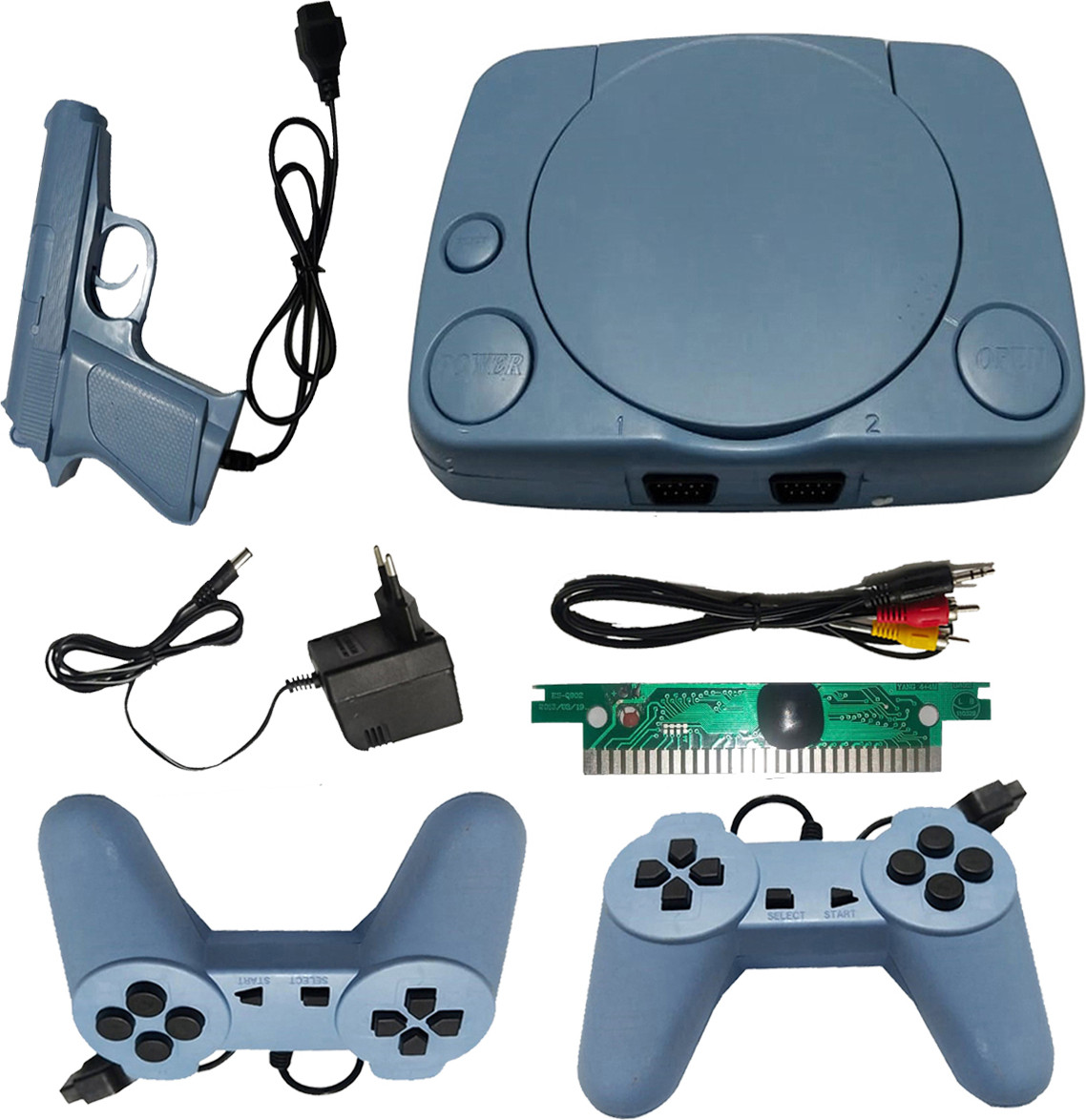 COUNTACH Super 8 Bit Tv Video Game Console with 2 Game Controllers Inbuilt Games NA GB with Super Mario Bros, Duck Hunt:F1, Contra image 1