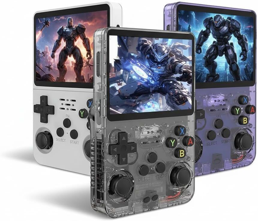 Timkolas R36S handheld retro console,3.5-inch IPS display, RK3326 CPU,1GB RAM,1+micrSD_3 64 GB with 1-: Classic platformers. 2 -: Fighting games 4 :- Racing and shooting games.-image-47