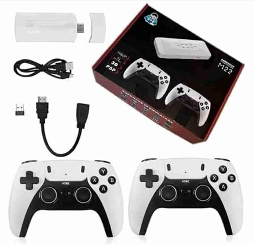 EXtreme M22 Retro Game Stick Console 4k 2.4G Dual Wireless Game Box Video Game Console 64 GB with 30000+ Game, GTA, God of War, Tekken 6, Mario Contra , Street Fighter, Retro Games-image-10