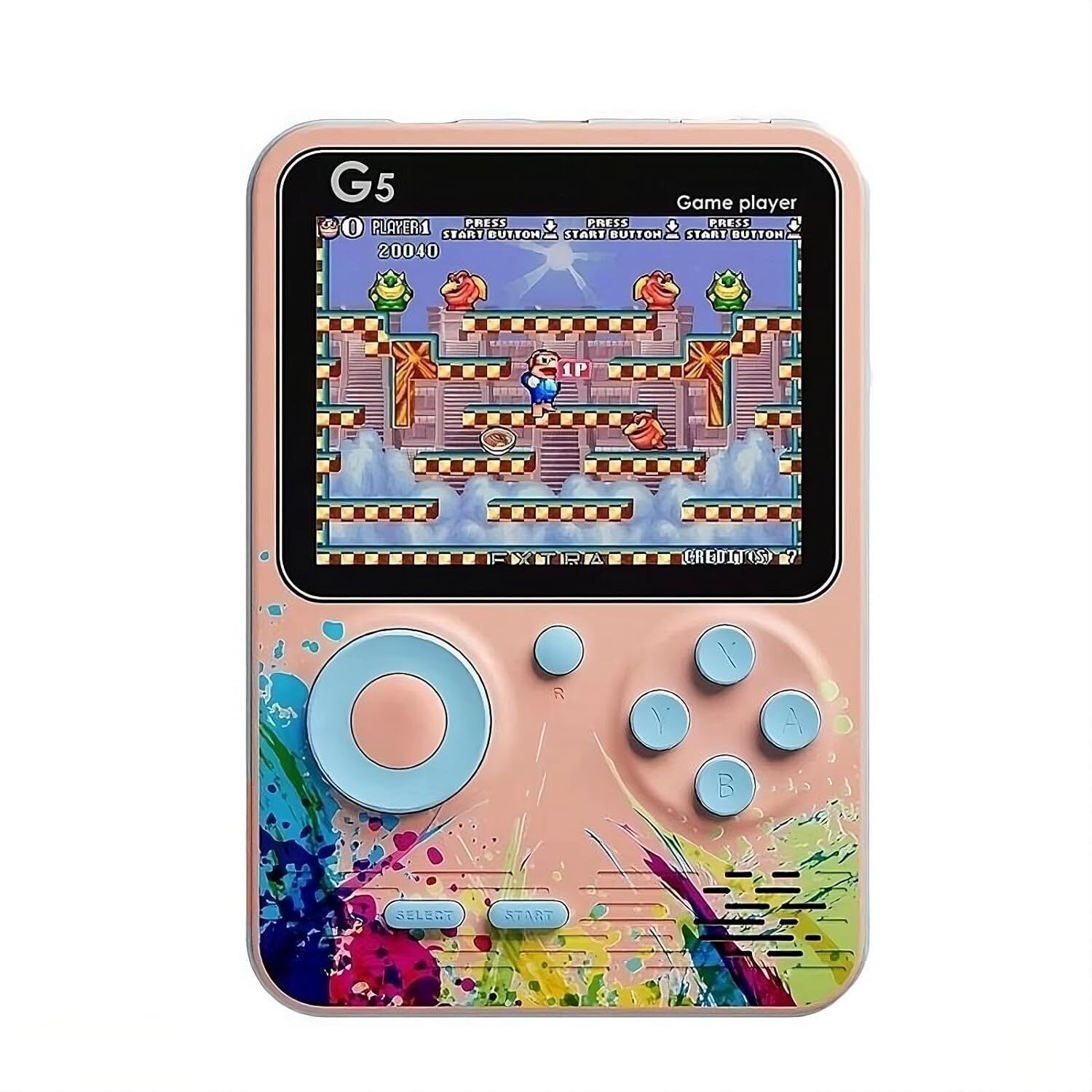HG WORLD Retro G5 Game Box gaming console for tv With Pocket Portable Sup Game Box 3.5TFT Screen Rechargeable Battery handheld console Hand video game for tv 128MB GB with Mortal Combat, Mini Video Game for Kids & Modern Gamer, Loved by Fans of PS2-image-6