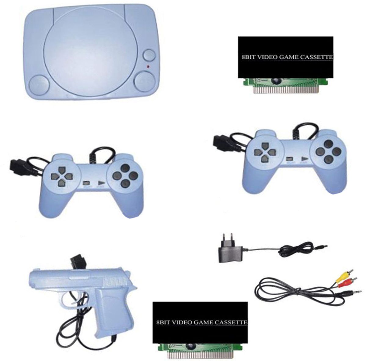 VK MART inbuilt game in-built 2 cassette 8BIT 1 TV Classic video game console NA GB with 30 to 40 games in built ,with 2 cassette-image-24