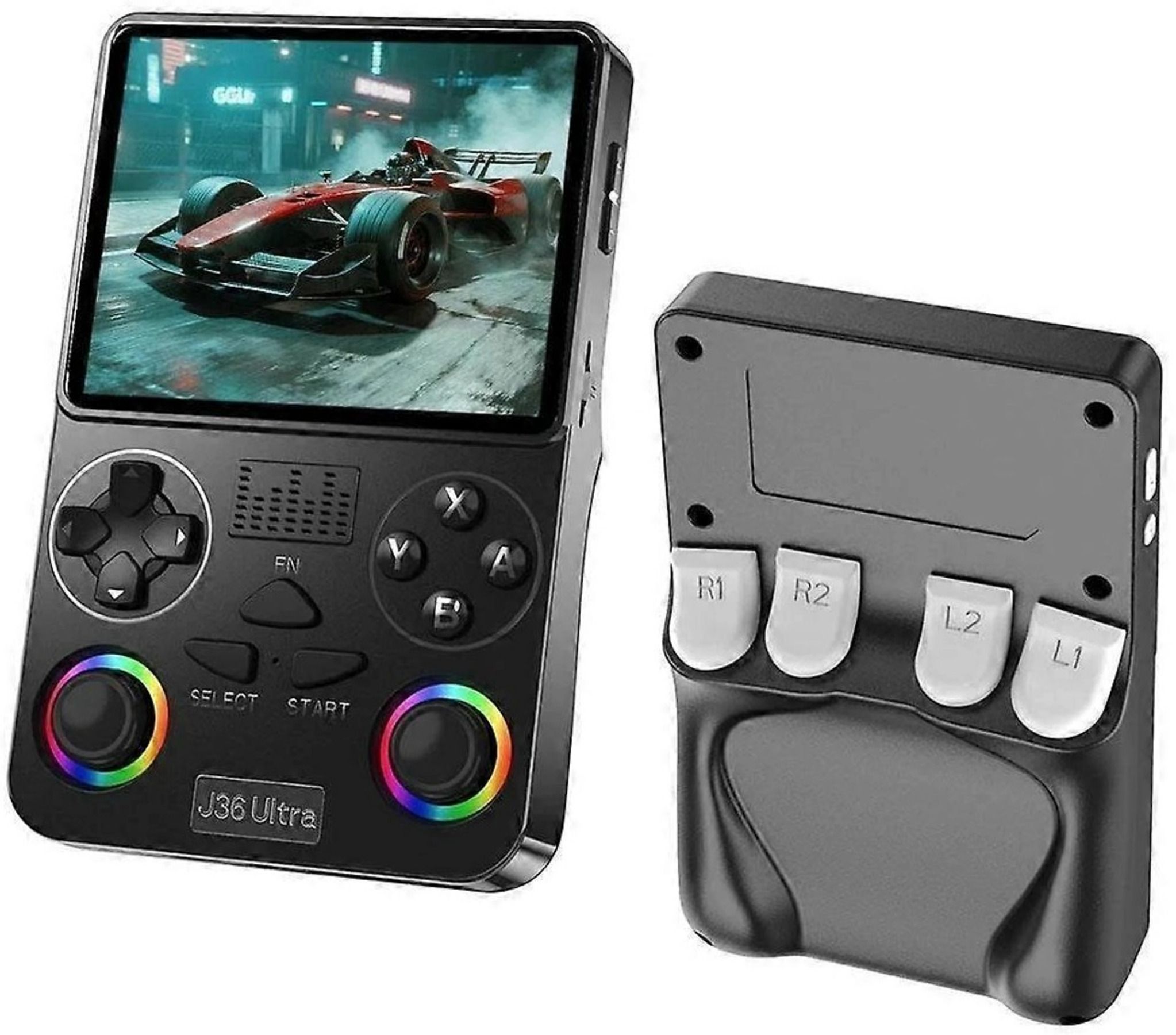 Divine creation J36 GameBox Pro Retro Handheld Console HD Screen Portable Gaming Device D253 64 GB with 20000+Preinstall video game 20+ Simulators-image-42