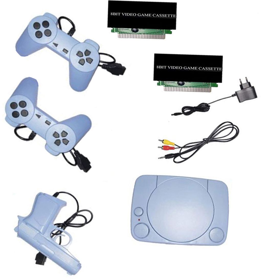 Inquisitive 78 Classic TV Game new 2 Cassette Inbuilt Console NA GB with Contra, Super Mario Bros, F1 Race, Cricket Game-image-26