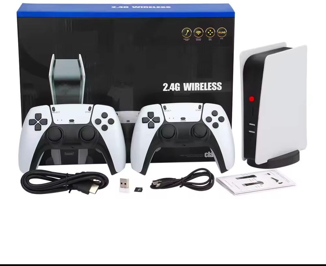 Playtastic M5 Video Game Console 4k Retro Game tv Box 128 GB with 15000+ Free Games, Two Wireless Controllers for PS-1/CPS/FC/GBA Arcade Gaming-image-40
