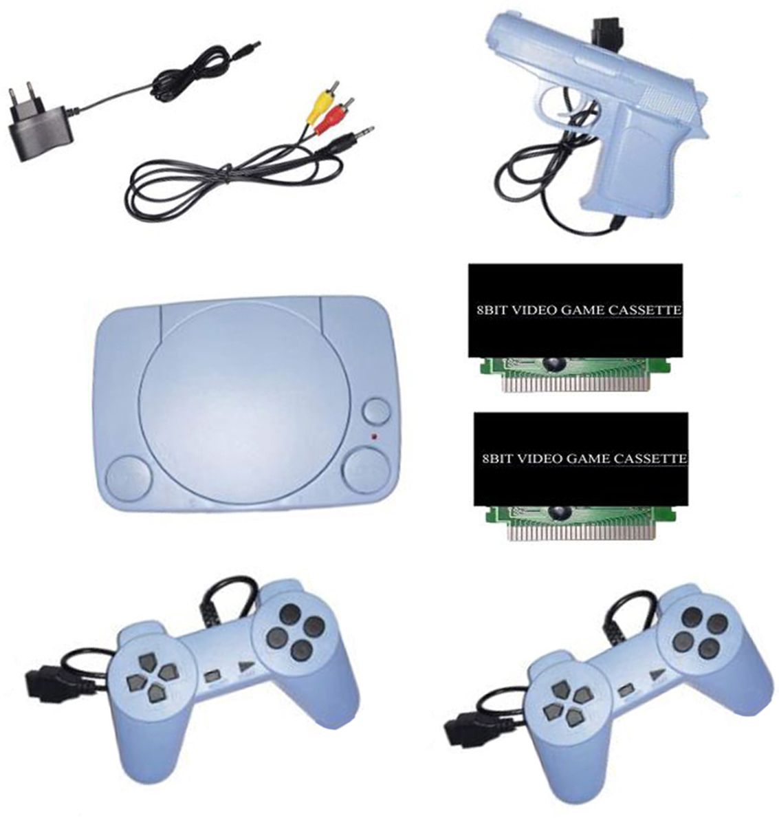 Inquisitive 14 Classic TV Game new 2 Cassette Inbuilt Console NA GB with Contra, Super Mario Bros, F1 Race, Cricket Game-image-29