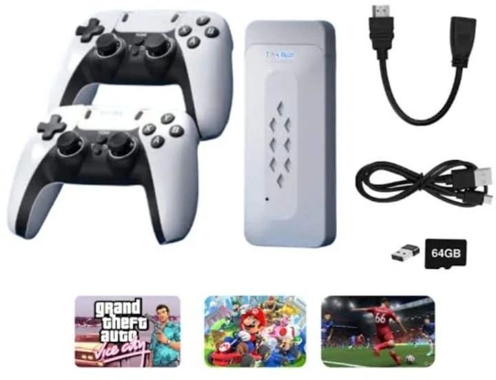 GAMESOUL M22 Retro Game Stick Console 4k 2.4G Dual Wireless Sup Game Box Video Game ForTV Gaming Console For TV ,Old Video Game For Kids (Best Gift & Fun) All Ages 128 GB with with HDMI Output 52+ Emulator, Video Game Hand TV, Video Games For tv-image-49