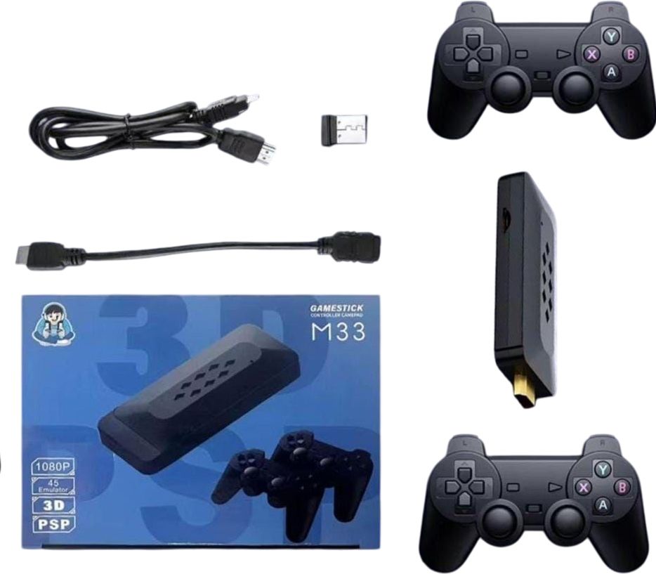 PTCMart TV M33 Output Support 45 emulators, 30k + Games 2.4G 4K 3D Wireless Game Stick 30k+Games GB with Action, Adventure, Fighting, Racing-image-49