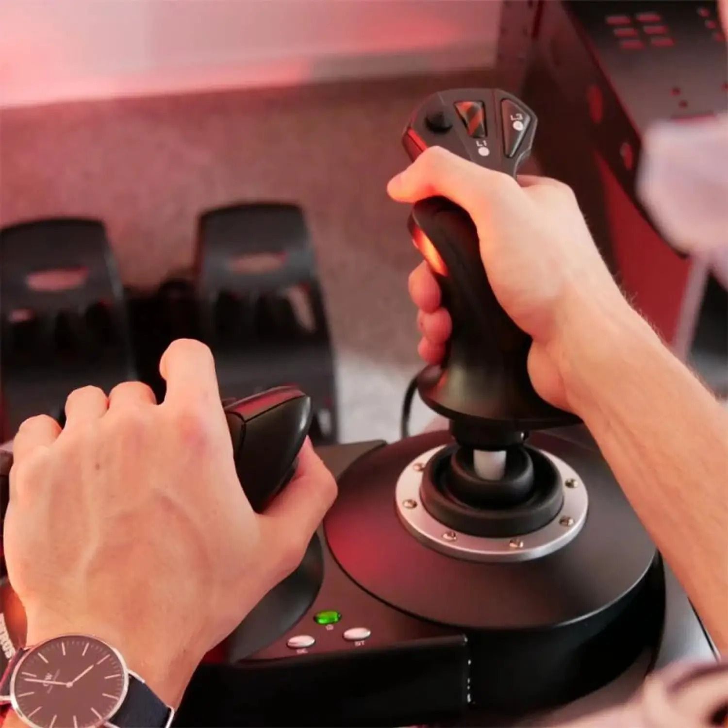THRUSTMASTER T.Flight Hotas X Flight Stick for PC & PS3, USB HOTAS Joystick Controller with Throttle for Flight Simulator-image-35