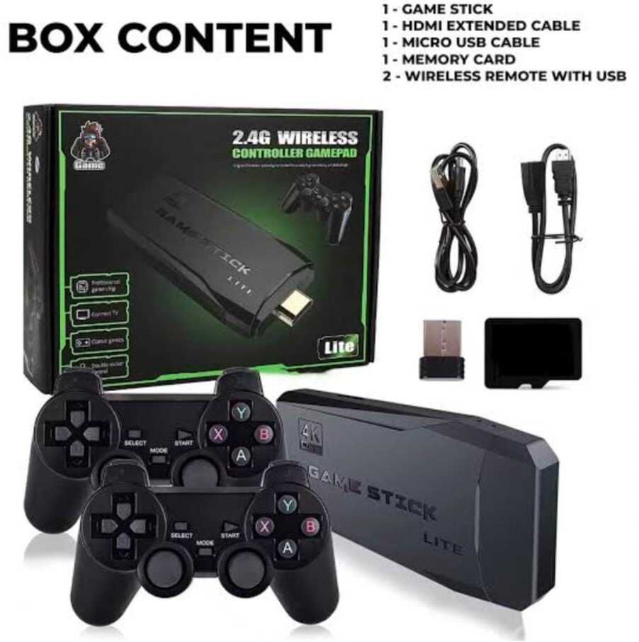 Viraan HDMI Game Stick With 3000 Built in Retro Games-Dual Joystick Wireless Console 64 GB with yes-image-11