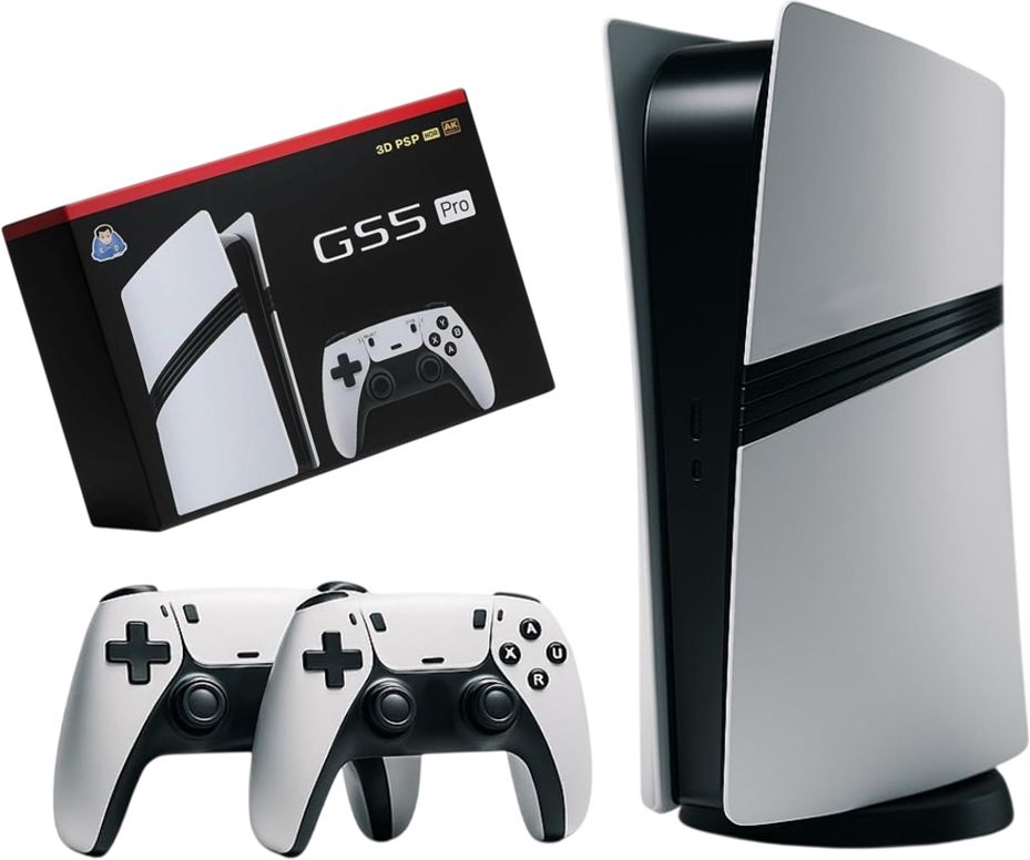 VK MART 30,000+Games 53 Emulators, GS5 4K PRO Game Console Wireless Controllers, 64 GB 64 GB with 30,000+ Games with 53 Emulators Included, GOD OF WAR & GTA GAME CONSOLE-image-6