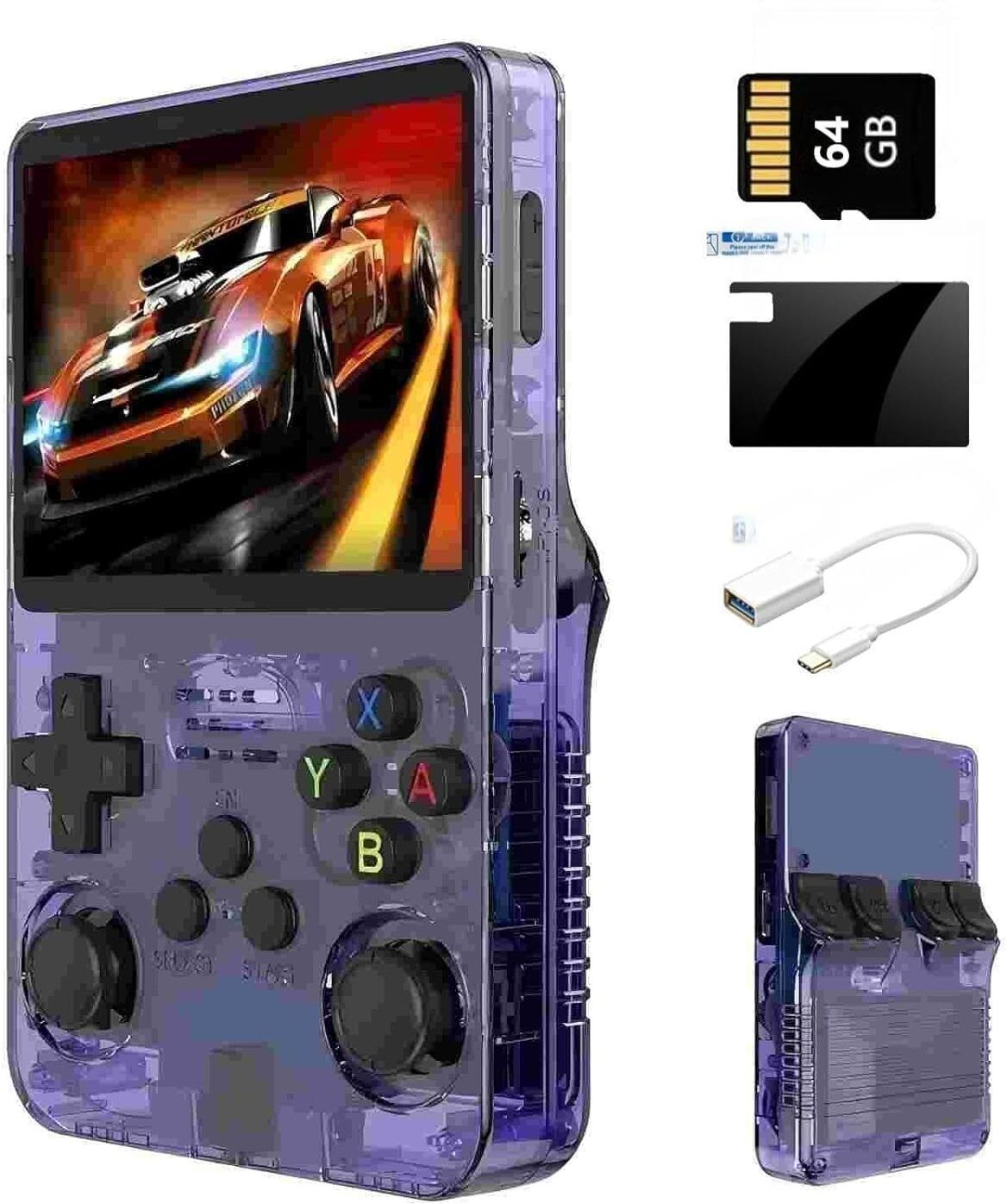iBLACKBIRD R36S Retro15K+ Classic Video Games Portable Handheld Pocket Console 64 GB with CHARGING CABLE-image-31