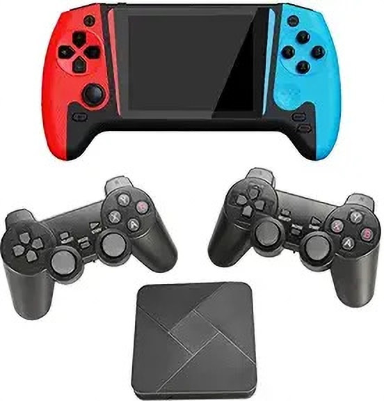 Elevea 500-in-1 Retro Mini Handheld Player & Wireless Controller for Game Stick with puzzles, sports image 1