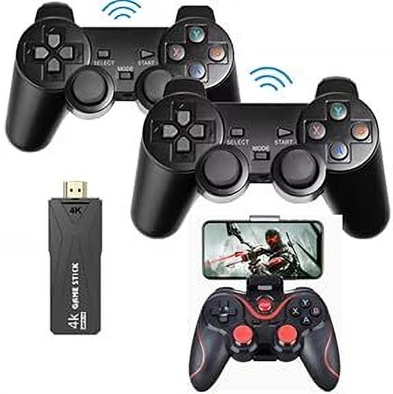 Elevea 256GB 4K Game Console 10,000+ Games & X3 Wireless Controller for Android with puzzles, sports image 1