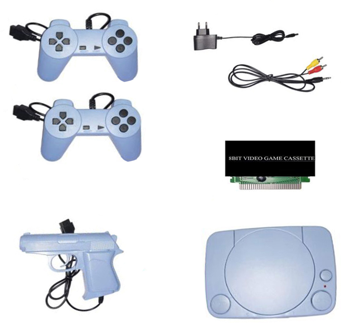 PTCMart TV Classic video game console 8bit 1 cassette with in-built game 1 cassette NA GB with 30 to 40 games in built ,with 1 cassette image 1