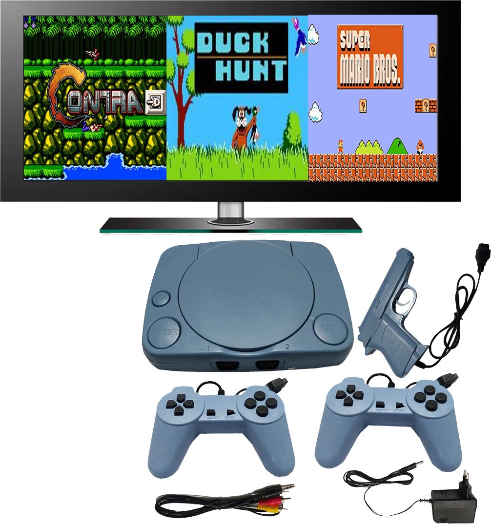 otaku Entertainment 8 Bit Childhood Retro Tv Video Game Preloaded Games 99991n1 Pr3 1 GB with Contra, Super Mario Bros, F1, Duck Hunt-image-46