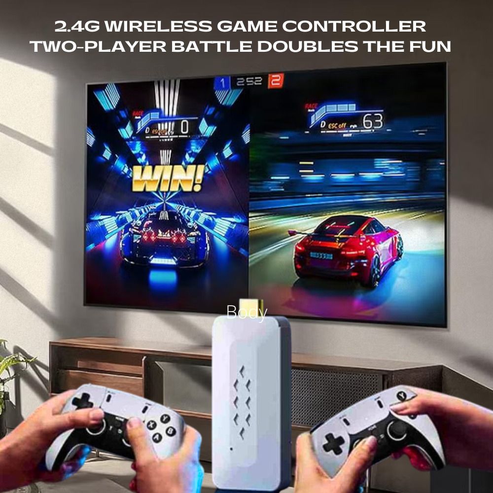 GROZA M22 30000+ Games with 2 Wireless Controllers Game Stick Retro Video Game Console 30000+ Game GB with 30000+ Game,GTA,God of War, Tekken 6, Mario Contra , Street Fighter, Retro Games-image-36