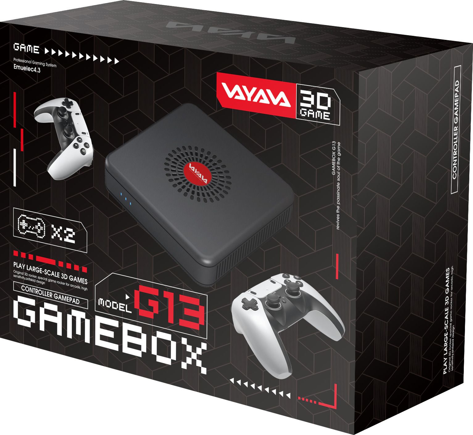 Playtastic G13 Game Box HD 4k Super Console Video Game Box 64 GB with Plug & Play TV Gaming Box, 2 Wireless Controllers-picture-38