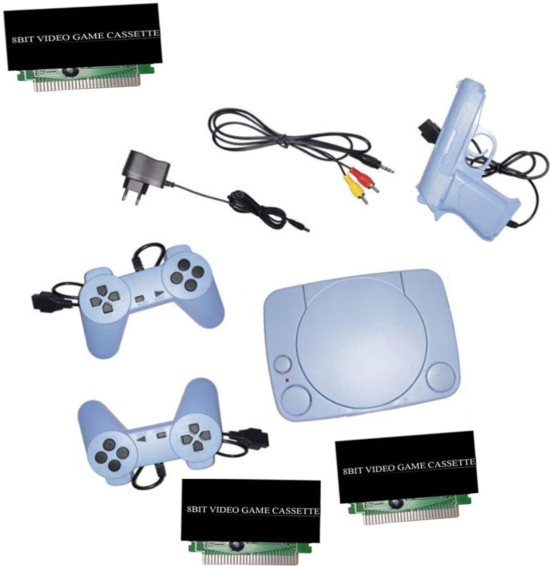 Clubics Contra 8bit TV Classic video game console with in-built MORE game or 3 cassette NA GB with 30 to 40 games in built ,with 1 cassette-image-29