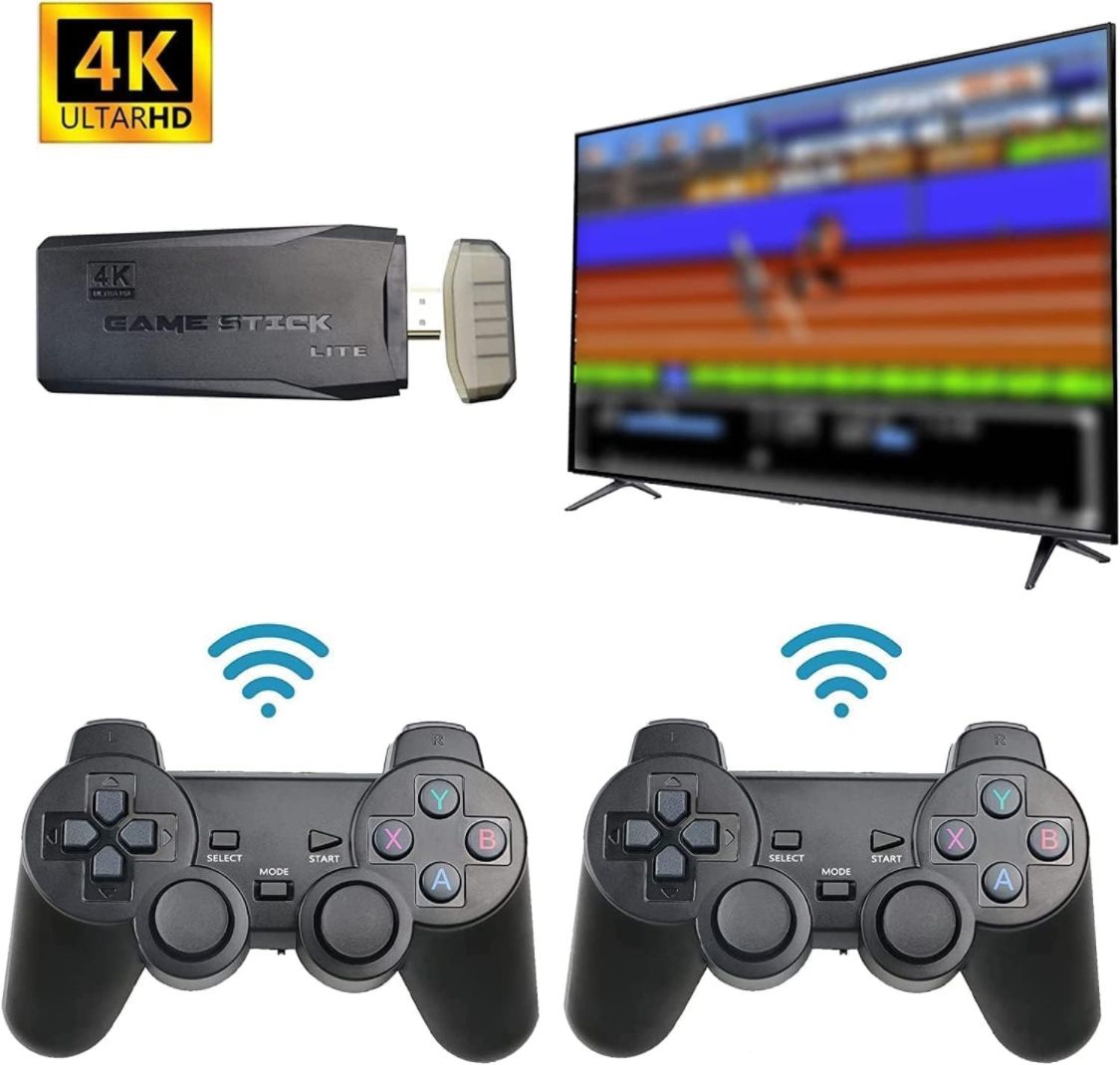V A VALAK M8 Retro Game Stick Console 2.4G Dual Wireless Gamepad 64 GB with Plug & Play, 64 GB with YES-picture-13