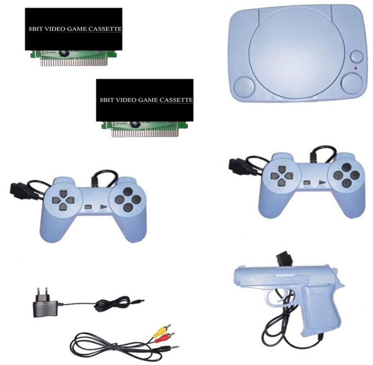Inquisitive 5 Classic TV Game new 2 Cassette Inbuilt Console NA GB with Contra, Super Mario Bros, F1 Race, Cricket Game-image-35