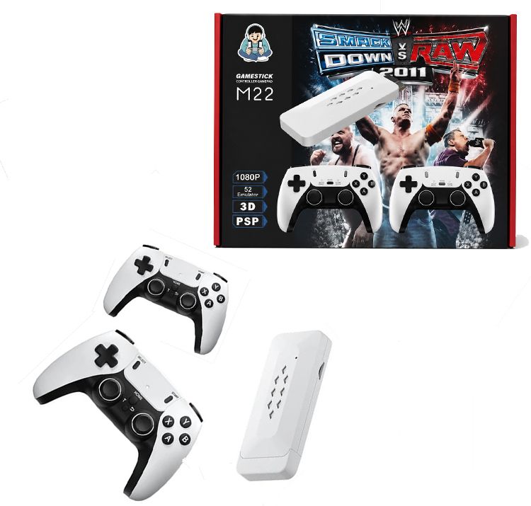 VK MART M22 Pro Wireless Retro Gaming System with Dual Controllers 30000+ Game GB with 30000+ Game,GTA,God of War, Tekken 6, Mario Contra , Street Fighter, Retro Games-image-40