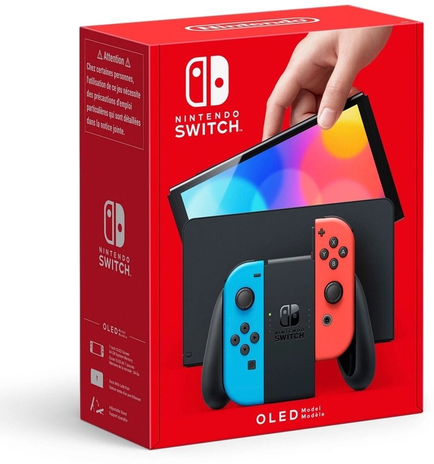 NINTENDO Switch OLED Portable Gaming Console for Seamless Play on TV,Tabletop or Handheld Built-in Wi-Fi & Multiplayer Joy-Con Controls, Enhanced Audio, Long Battery, 64 GB with 7-Inch Vibrant Display Screen, Support Classics, Mario Odyssey, Zelda, Pokémon, Smash Bros-image-16