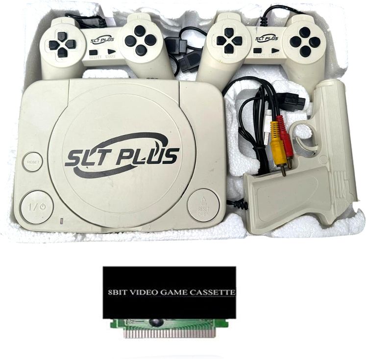 Clubics TV Classic Games 8bit Gaming Console with 10 meters long wire Attached & 1 CASS NA GB with Contra, Super Mario Bros, F1 Race 40 to 50 games are different & others repeated-image-21