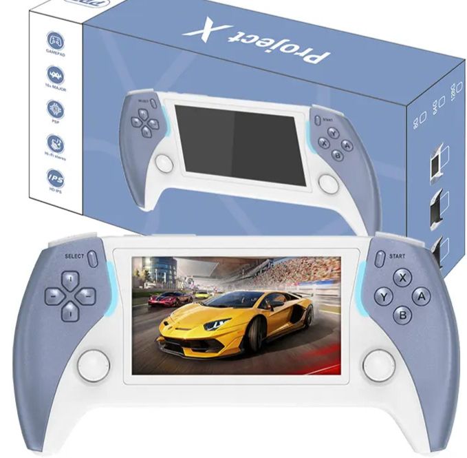 Playtastic Protect X Pro Handheld Retro Game Console Linux System 64 GB with 20+ Emulator 64G TF Card, 15000+ game, Portable Retro Game Console-image-3