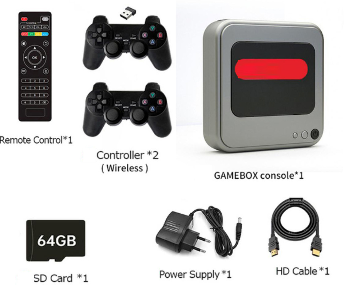 NOWAIT G7 Video Game Console set box, hotstar,Netflix, tv show use in Console Android 64 GB with Super Mario, Crash, GTA, Zelda, Sonic, Donkey Kong, Street Fighter image 1