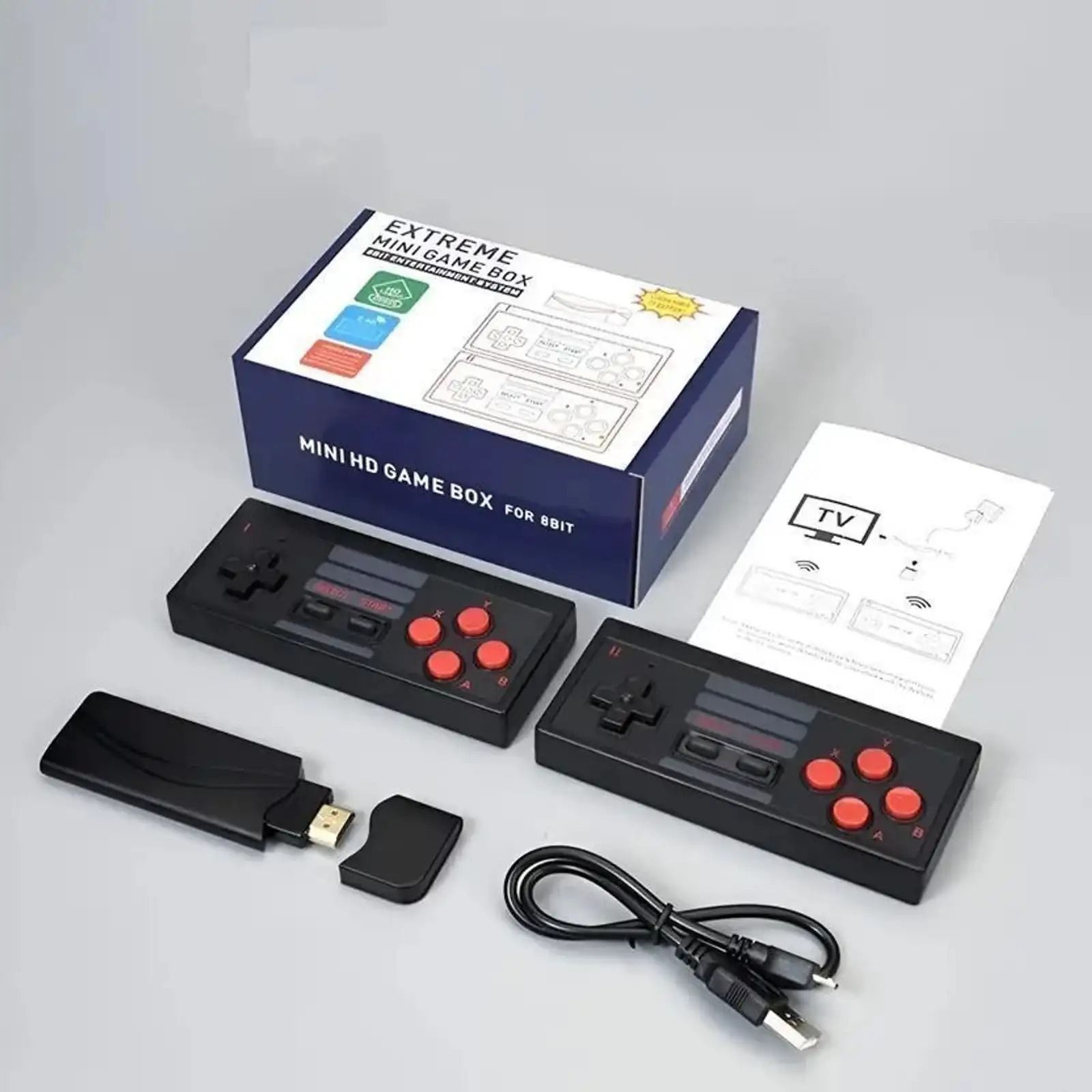 HG WORLD Extreme Mini HDMI Console with 2.4G Wireless Controllers Video Game For TV, 1 GB with 620+Contra Force, Mario, Street Fighter, Remote Video Games for Kids-image-30