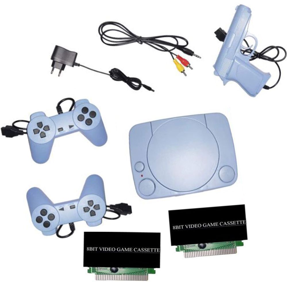PTCMart Best Multiplayer Tv Video Clasic Game console 8BIT 2casete in-built MORE game NA GB with 30 to 40 games in built ,with 2 cassette-image-35